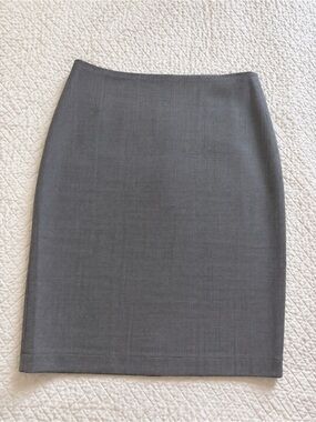Theory Skinny Pencil Skirt Size 6 Black & White Wool Blend